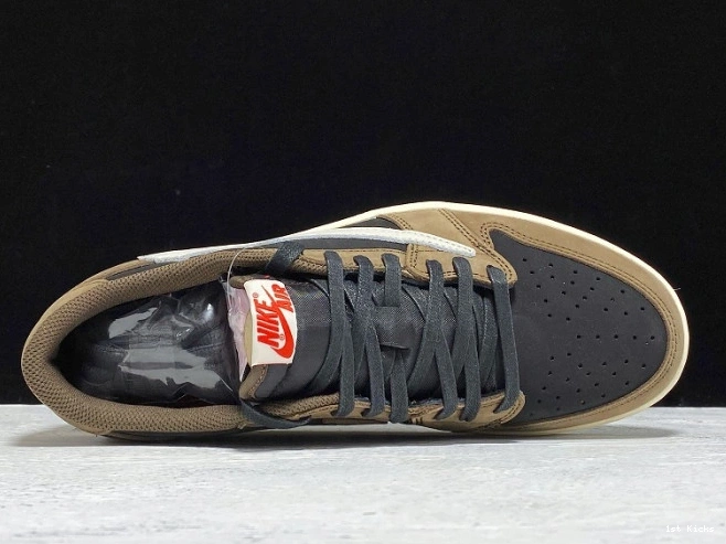 1st Kicks OG x Air CQ4277-001 Dark Scott Jordan 1 Travis Mocha SP Low 0719